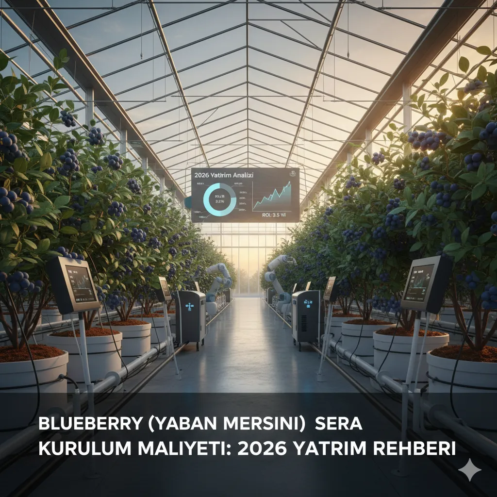 Blueberry (Yaban Mersini) Sera Kurulum Maliyeti: 2026 Yatırım Rehberi